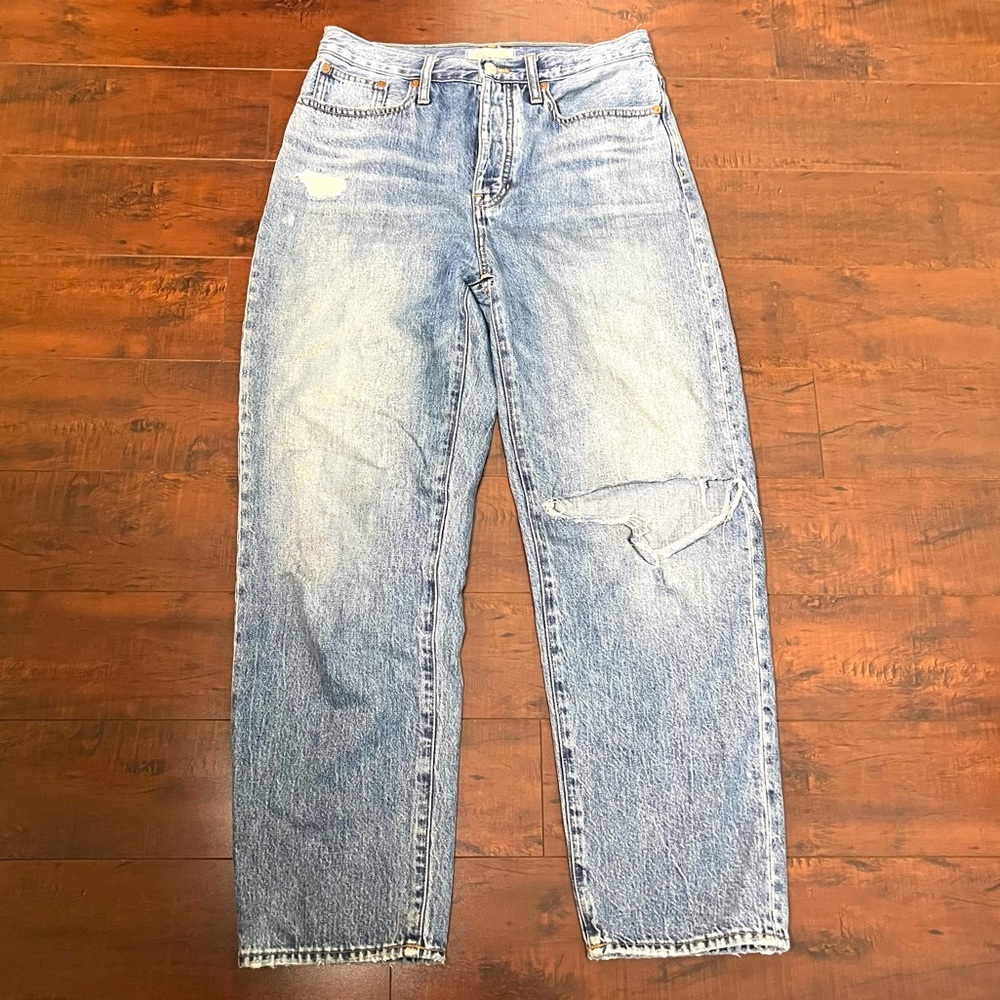 MADEWELL Denim The DadJean Duane Wash Ripped Edition Jeans Loose Fit Size 26 - Picture 4 of 12